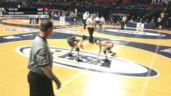 3A 106 lbs Quarterfinal - Niko Odiotti, Wilmette (Loyola Academy) vs Elio Gil, Chicago (Marist)