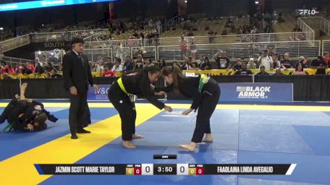 Faaolaina Linda Avegalio vs Jazmin Scott Marie Taylor 2025 Pan Kids Jiu-Jitsu IBJJF Championship