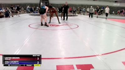 157 lbs 3rd Place Match - Lester Brown, Missouri vs Cole Sackett, Angry Fish Wrestling