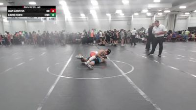 132 lbs Round 2 (10 Team) - Zach Kuen, CHWHALE Blue vs Leo Saravia, Maryland Mallets
