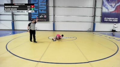 100 lbs Rr Rnd 1 - Marvin Vasquez, Elite Athletic Club Gold vs Blaise Wilson, Mat Warriors Red
