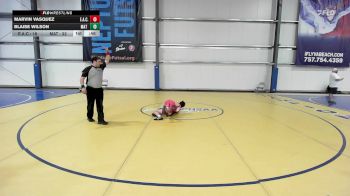 100 lbs Rr Rnd 1 - Marvin Vasquez, Elite Athletic Club Gold vs Blaise Wilson, Mat Warriors Red