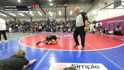 126 lbs Consi Of 4 - Kinlee Stone, Sallisaw Lady Black Diamonds vs Braelynn Hall, Broken Arrow Girls