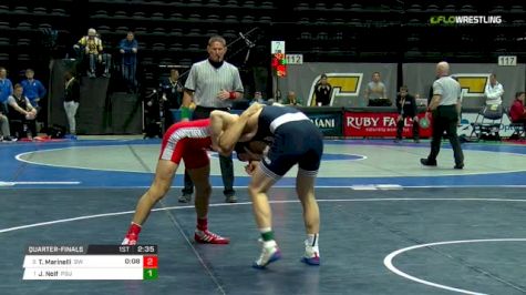 157 lbs Quarterfinal - Tyler Marinelli, Gardner Webb vs Jason Nolf, Penn State