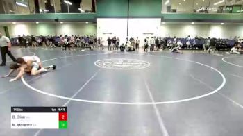 145 lbs Consi Of 16 #1 - Owen Cline, WA vs Maclain Morency, OH