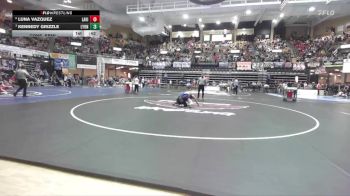 110 lbs Cons. Semi - Luna Vazquez, Lakin HS vs Kennedy Grizzle, Lyons HS