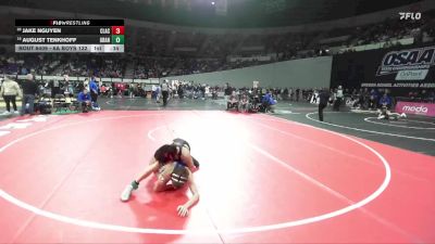 6A Boys 132 lbs Cons. Round 3 - Jake Nguyen, Clackamas Boys vs August Tenkhoff, Grant Boys