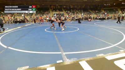 85 lbs Consi Of 16 #2 - Deacon Doerr, Coweta Tiger Wrestling vs Paxtyn McGilbert, Midwest City Bombers Youth Wrestling Club