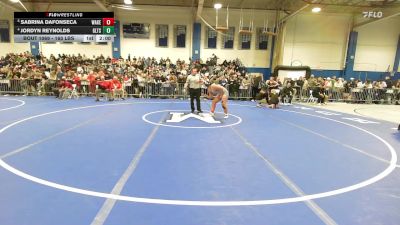 165 lbs Quarterfinal - Sabrina Dafonseca, Wakefield vs Jordyn Reynolds, Greater Lawrence