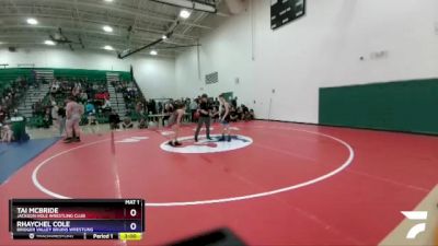 120 lbs Round 1 - Tai McBride, Jackson Hole Wrestling Club vs Rhaychel Cole, Bridger Valley Bruins Wrestling