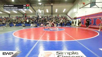 102 lbs Consi Of 8 #2 - Alena Edgell, Sand Springs JH (SS) vs Kennedi Tumleson, Owasso Girls HS