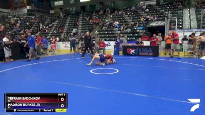 110 lbs Cons. Round 2 - Yefraim Sadchikov, PA vs Madison Burkes Jr, KS