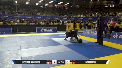Nicolas P Longnecker vs Iker Urrutia 2026 Pan Kids Jiu-Jitsu IBJJF Championship