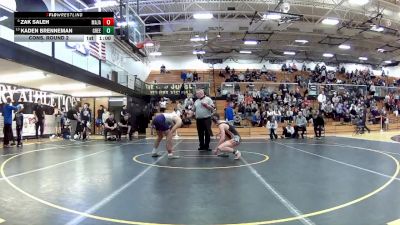 157 lbs Cons. Round 2 - Zak Saleh, Mass. Jackson vs Kaden Brenneman, Green