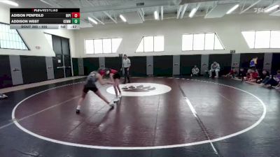 100 lbs Cons. Round 3 - Adison Penfeild, Big Piney vs Addison West, Kemmerer