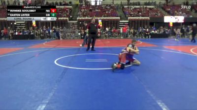73 lbs Cons. Round 3 - Rowdee Goolsbey, Powell Wrestling Club vs Easton Lister, Summit Wrestling Club