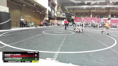 140 lbs 5th Place Match - Karsen Provence, South Central Punishers vs Barrett Alonzo, Chanute