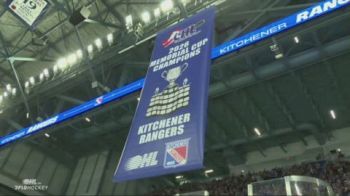 Kitchener Rangers Raise Banner For 2026 Memorial Cup Championship