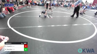 52 lbs Consi Of 4 - Kyson Copelin, Unattached vs Ky Kemble, Ponca City Wildcat Wrestling