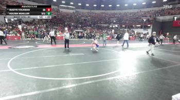 90 lbs Quarterfinal - Kolten Mueller, Team Nazar Training Center vs Masyn Volkman, Shiocton