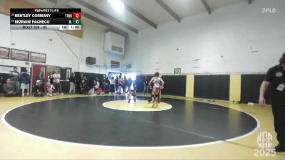 95 lbs Cons. Round 1 - Bentley Cormany, Top Fueler Wrestling Club vs Mizraim Pacheco, Desmond Longhorns