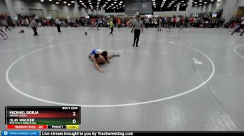 138 lbs Champ. Round 2 - Michael Borja, Pennsylvania vs Olin Walker, Izzy Style Wrestling