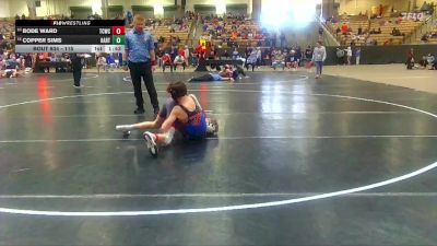 115 lbs Cons. Round 1 - Bode Ward, TN Wrestling Academy vs Copper Sims, Forrest Youth Wrestling