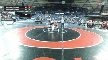 Girls 4A 235 lbs 1st Place Match - Madisyn Cardens, Skyview (Girls) vs Elizabeth Hayden, South Kitsap (Girls)
