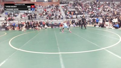65 kg Cons. Semis - Ryen Hickey, Mile High Wrestling Club vs Vivienne Gitke, Betterman Elite Wrestling