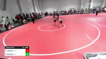 58 lbs Consi Of 8 #2 - Korbin Akerson, Nebraska Boyz vs Elliott Sanders, BlackCat WC