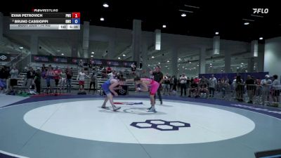 74 kg Champ. Rd Of 16 - Evan Petrovich, Pittsburgh Wrestling Club vs Bruno Cassioppi, Hononegah Wrestling Club
