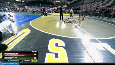 70 lbs Cons. Semi - Madox Bryan, Washington vs Mason Elliott, Tahoma Jr. Bears Wrestling Club