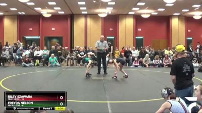 64 lbs Round 4 (6 Team) - Freyda Nelson, MN ALL Star vs Riley Szawara, Team NBWC