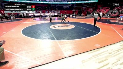 2A 165 lbs Cons. Round 2 - Grant Gensler, Rochelle vs Anthony Makwala, Galesburg (H.S.)