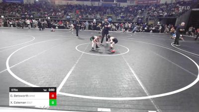 67 lbs Consi Of 8 #2 - Grant Betsworth, Windsor Youth Wrestling vs Xavier Coleman, Southern Slammers