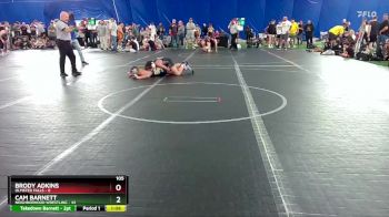 105 lbs Round 1 (8 Team) - Cam Barnett, Neighborhood Wrestling vs Brody Adkins, Olmsted Falls