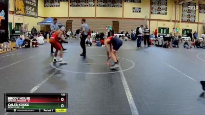 120 lbs Round 4 (10 Team) - Caleb Kosko, Diddy Elite vs Brody House, Virginia Patriots