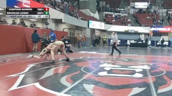 G - 190 lbs Champ. Round 2 - Brooklen Larsen, Billings West (Girls) vs Josephine Manning, Fort Benton (Girls)