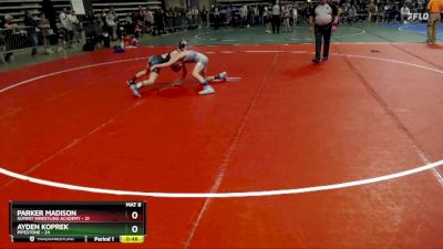 97 lbs Cons. Semi - Ayden Koprek, Pipestone vs Parker Madison, Summit Wrestling Academy