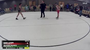 109 lbs Round 7 (8 Team) - Owen Launer, Nebraska Red vs Braydon Pacheco, Kansas Rattlers