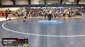 133 lbs Champ. Round 2 - Gianni Manginelli, Springfield College vs Jesse Lemon, Averett