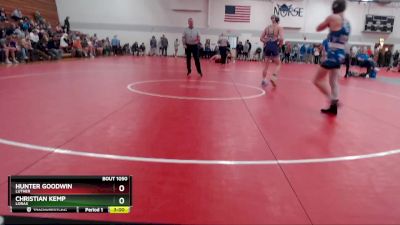 Elite 133 lbs Cons. Round 2 - Hunter Goodwin, Luther vs Christian Kemp, Loras