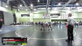 150 lbs Cons. Round 1 - Steven Eustaquio, BELMONT vs Jimaihe Harmon, BANNING