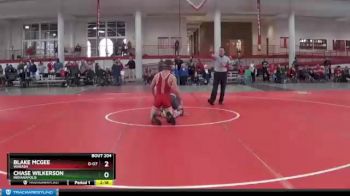 133 lbs Semifinal - Blake McGee, Wabash vs Chase Wilkerson, Indianapolis