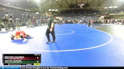 125 lbs Cons. Round 4 - Breyden Childress, Marysville Wrestling Club vs Paxton Jackson, Steelclaw Wrestling Club