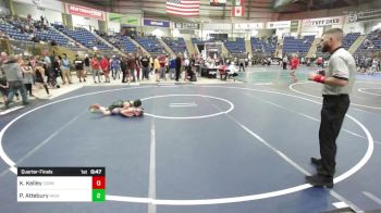 85 lbs Quarterfinal - Kian Kelley, Cornerstone Wrestling vs Payson Attebury, High Kaliber