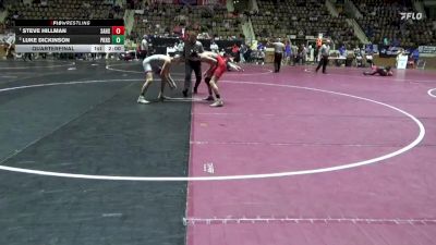 6A 126 lbs Quarterfinal - Steve Hillman, Saraland vs Luke Dickinson, Pike Road School