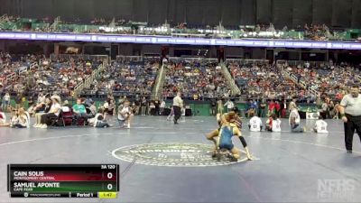 3A 120 lbs Quarterfinal - Samuel Aponte, Cape Fear vs Cain Solis, Montgomery Central