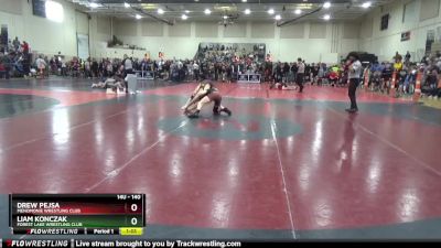 140 lbs Quarterfinal - Drew Pejsa, Menomonie Wrestling Club vs Liam Konczak, Forest Lake Wrestling Club