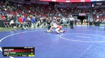 3A-190 lbs Cons. Round 2 - Jace Tippet, North Scott vs Philip Jacobs, Linn-Mar